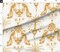 Gold Peacock Mediterranean Toscana Golden Italian Villa Palm Garden Fruit Damask Floral Botanical Classical Large Scale Custom Printed Fabric by Spoonflower Various Fabrics by the Yard or Fat Quarter